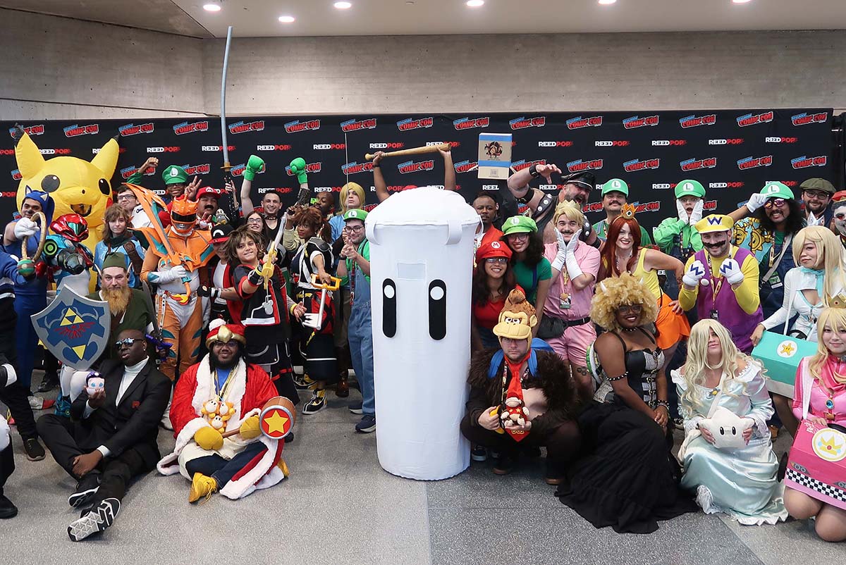 Nintendo x Super Smash Bros
                                  cosplayers at New York Comic COn 2026