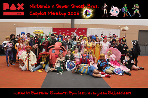 Nintendo and Super Smash Bros.
                                    Cosplayers at PAX East 2025