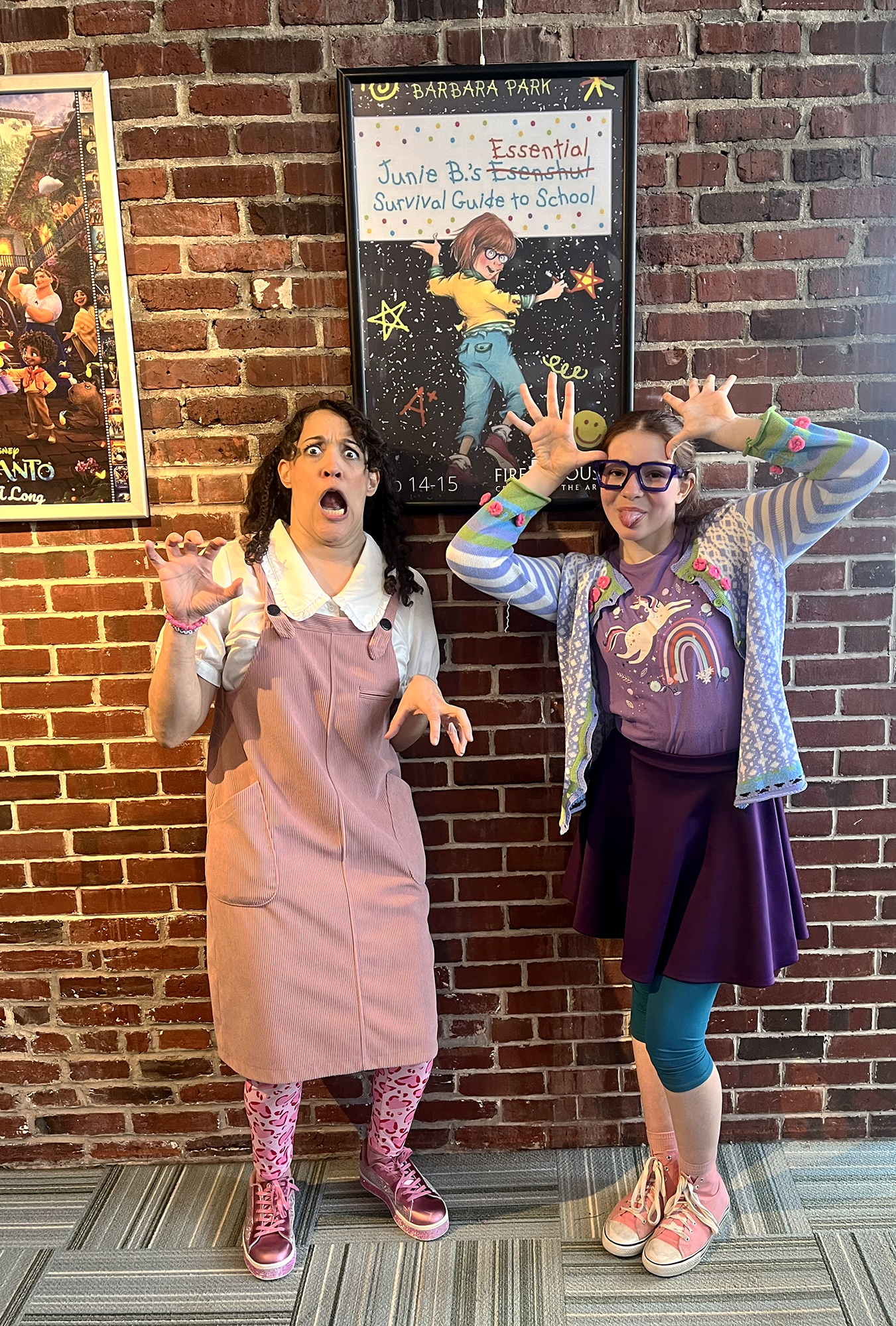 Rydia
                                  and Evie as May and Junie B.