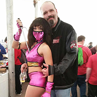Mileena with Chuck from Make
                                    Cents Variety