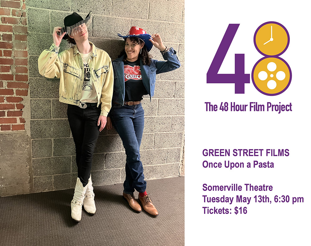 Actors in
Western Attire for 48 Hour Film Project at
Somerville Theatre