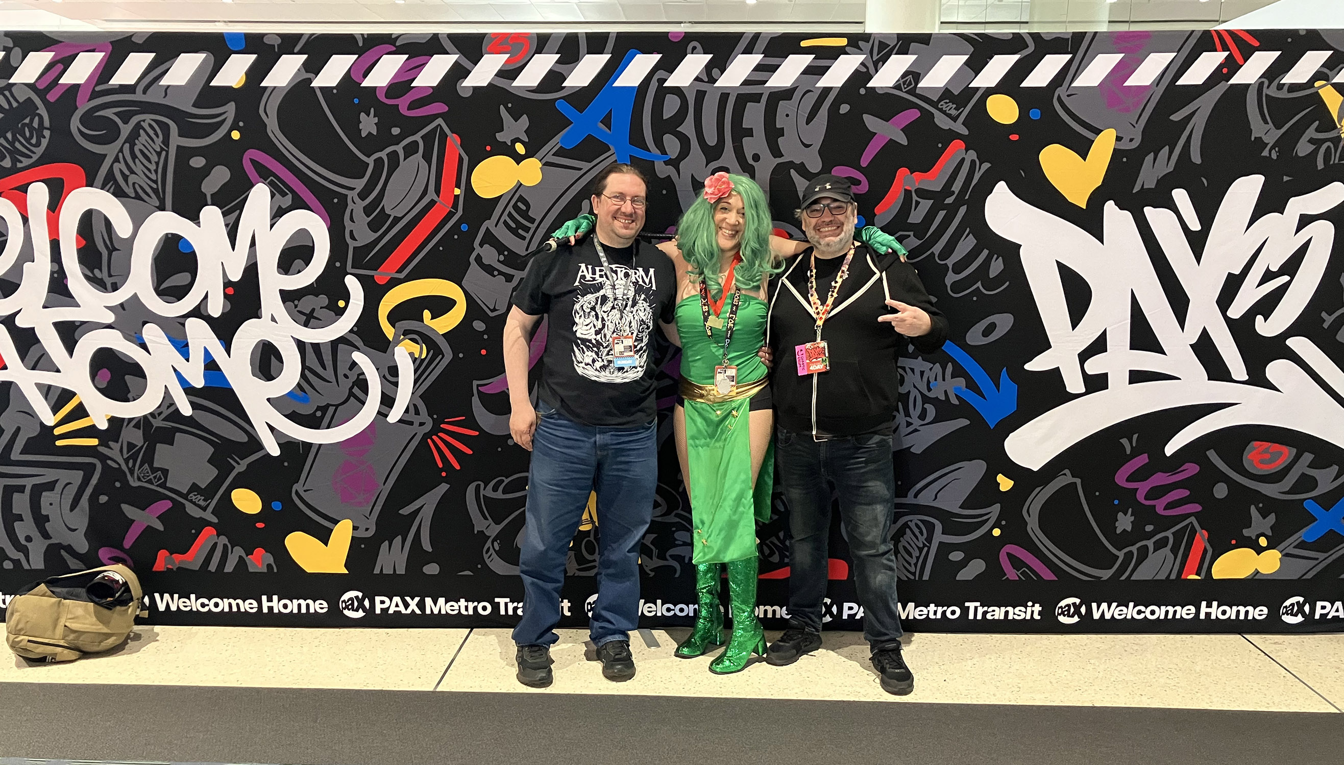 Rydia
                                  with Pre & Ben at PAX East