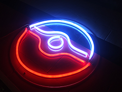 Neon Pokball Logo