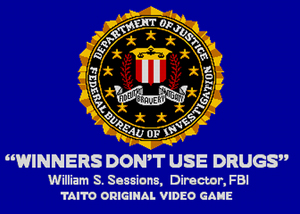 "WINNERS DON'T USE
                              DRUGS"http://en.wikipedia.org/wiki/Winners_Don't_Use_Drugs